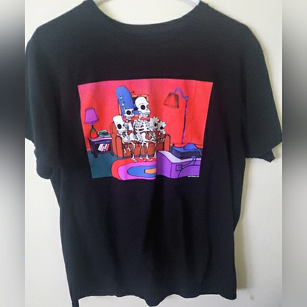 Simpsons Retro Shirt Large Black
